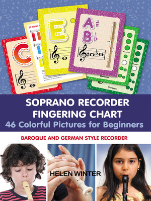 cover image of Soprano Recorder Fingering Chart. 46 Colorful Pictures for Beginners